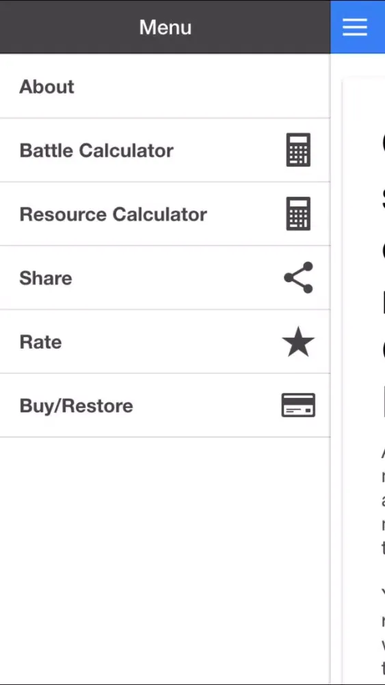 ภาพหน้าจอของ Calculator for Galaxy Empire