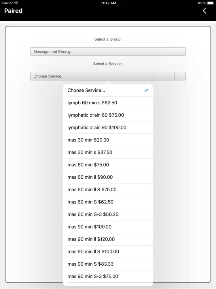 Zrzuty ekranu Paired iPad 