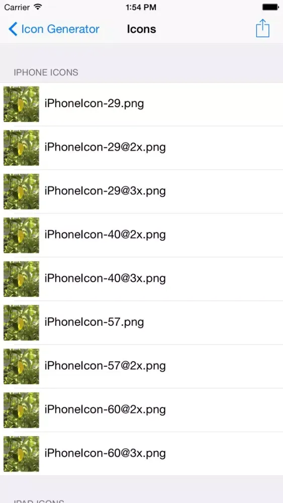 Capturas de pantalla de Make My Icon - Generate app icons from app