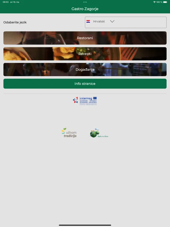 :: Gastro Zagorje :: iPad  Screenshots