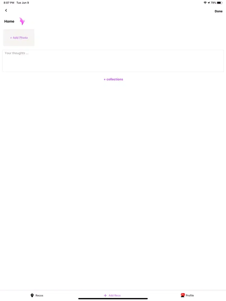 The Reco App iPad  سکرین شاٹس