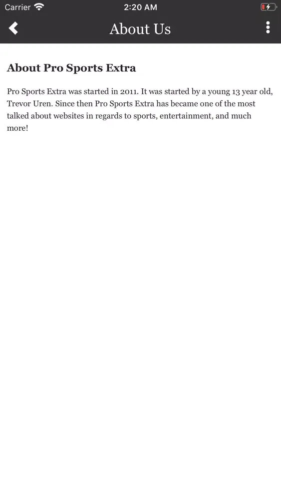 PRO SPORTS EXTRA 스크린샷