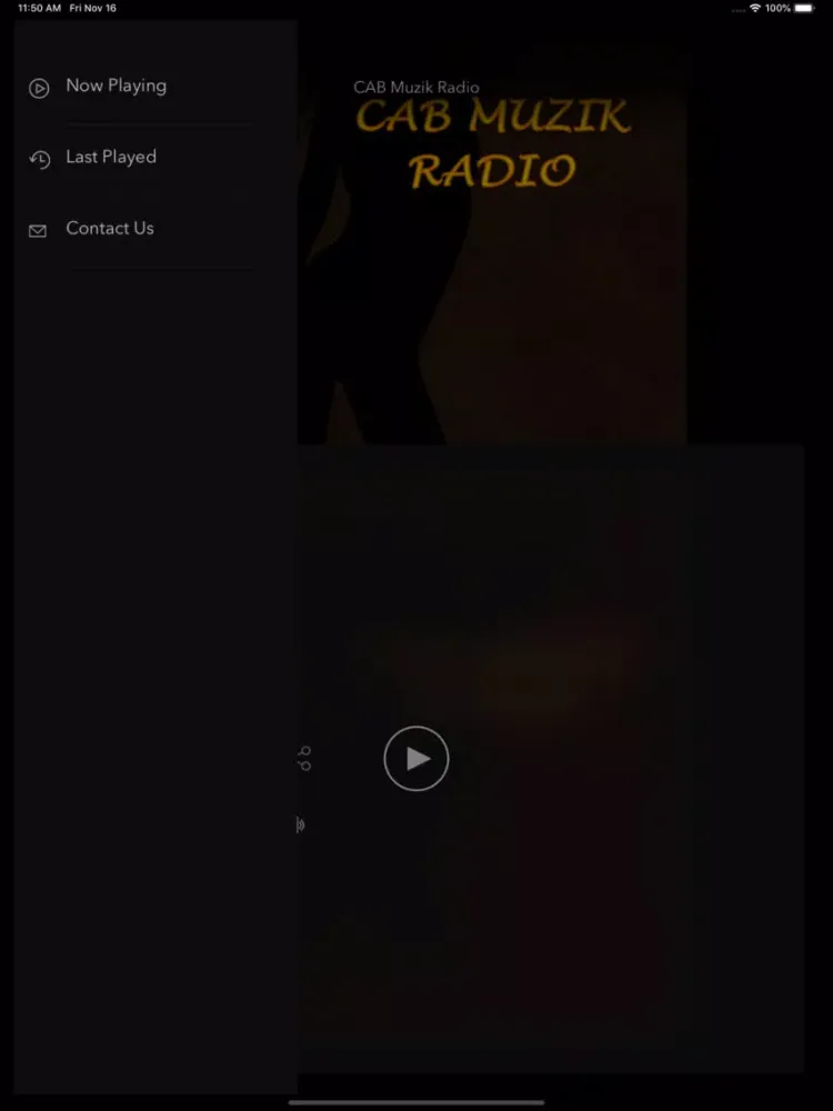 Capturas de pantalla de CAB Muzik Radio "Live" iPad 