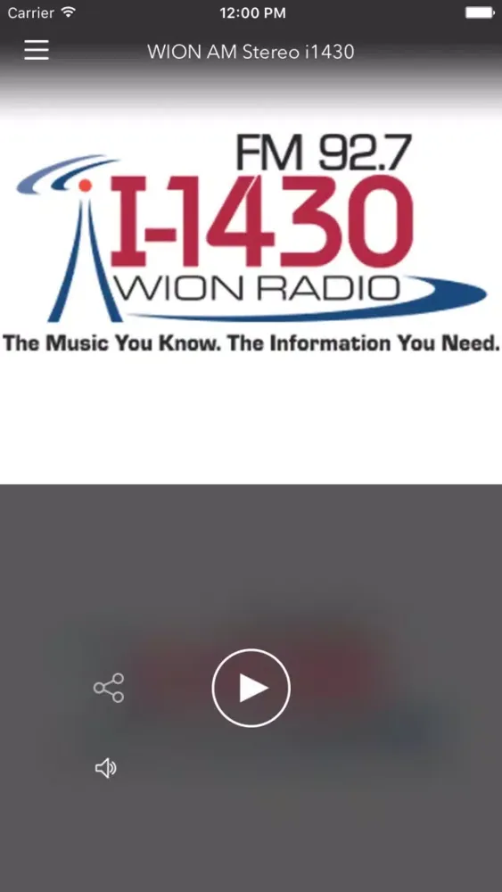Captures d'écran de WION AM Stereo i1430