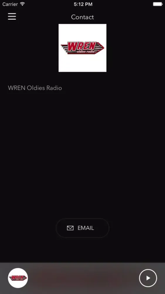 Tangkapan layar WREN Oldies Radio