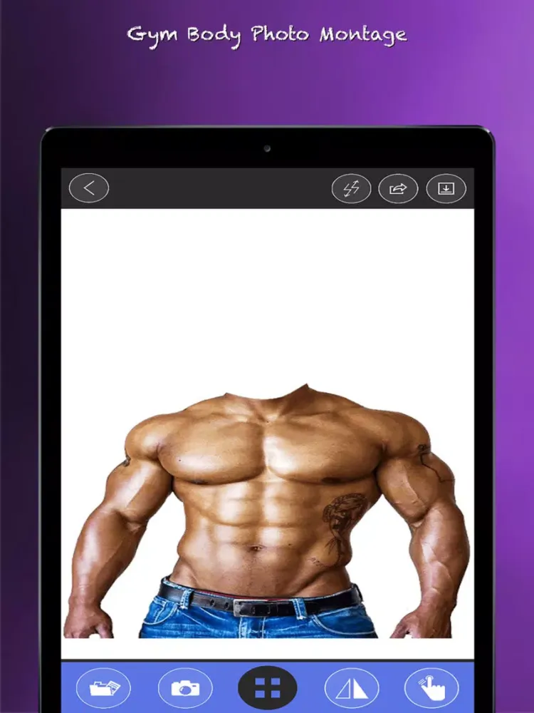 Gym body photo maker Suits iPad  سکرین شاٹس