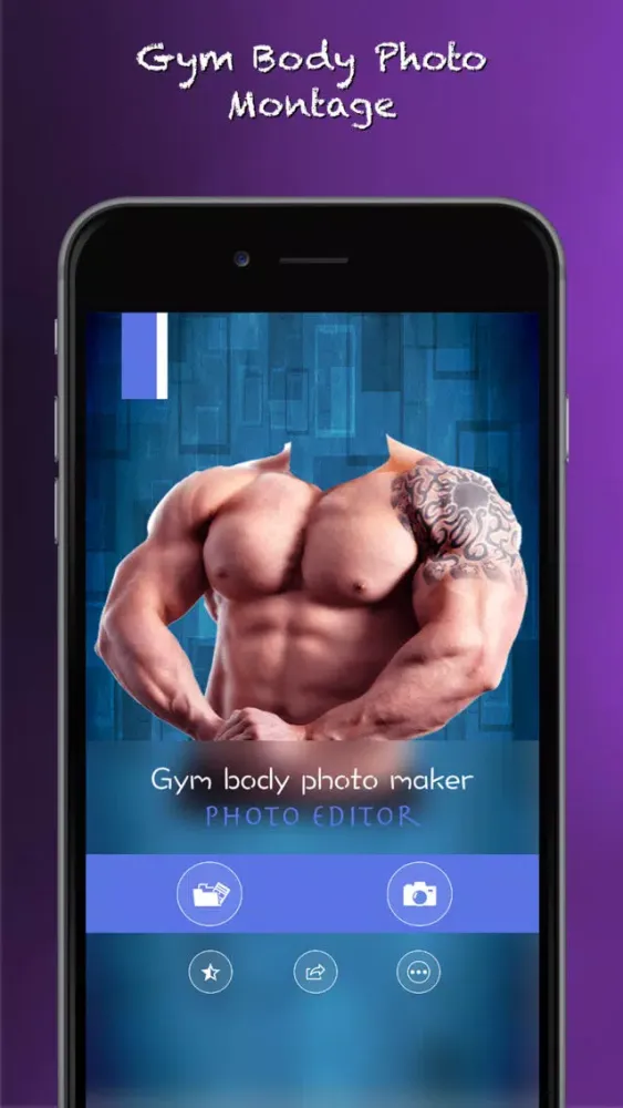 Gym body photo maker Suits سکرین شاٹس