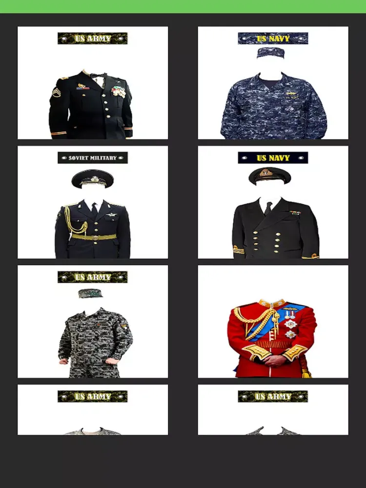 Military Photo Suits iPad  스크린샷