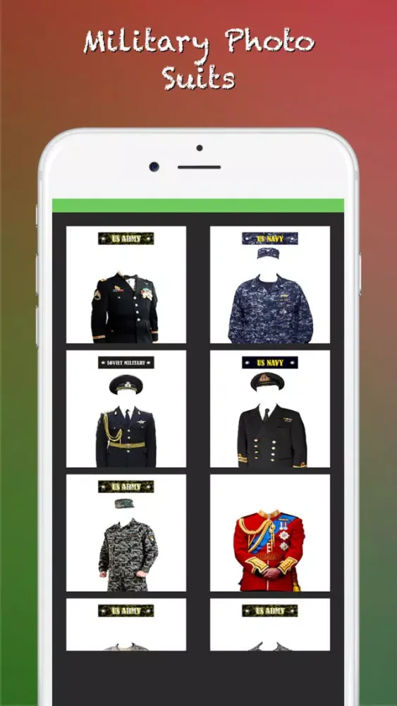 Military Photo Suits 스크린샷