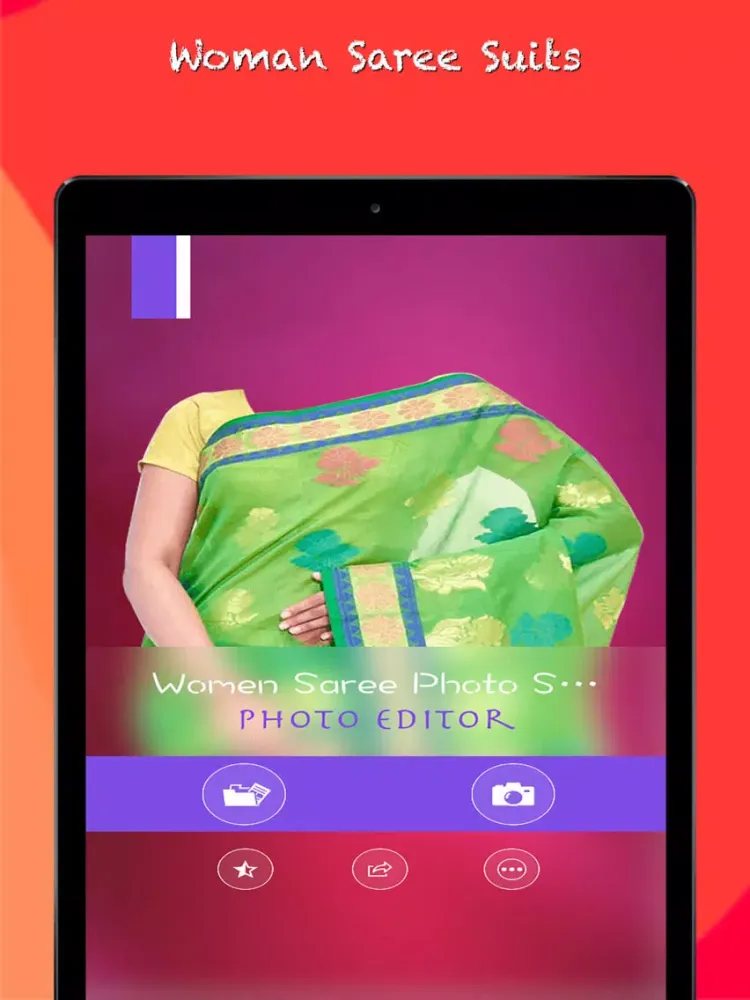 Capturas de pantalla de Women Saree Photo Suits iPad 