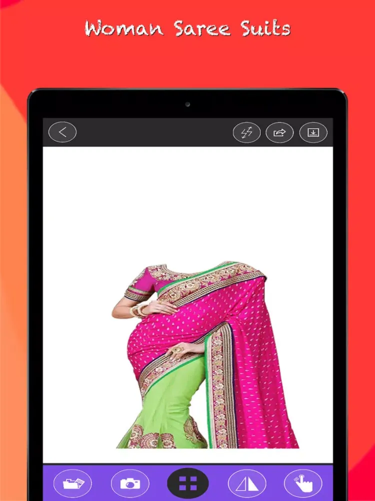 Capturas de pantalla de Women Saree Photo Suits iPad 