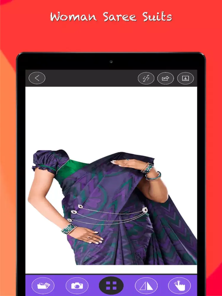 Capturas de pantalla de Women Saree Photo Suits iPad 