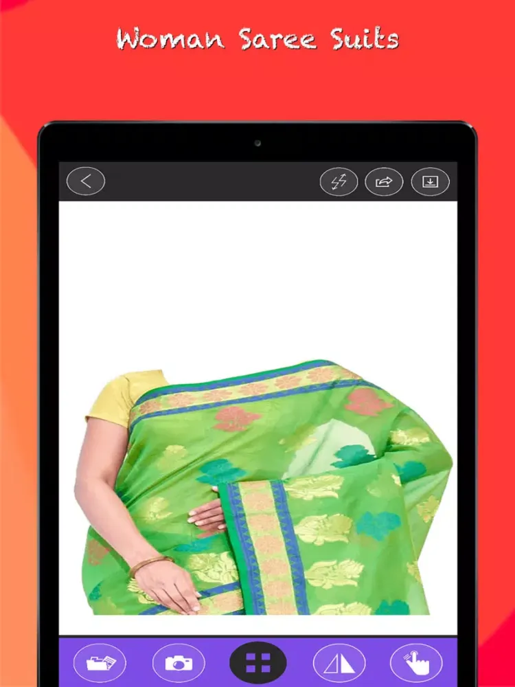 Capturas de pantalla de Women Saree Photo Suits iPad 