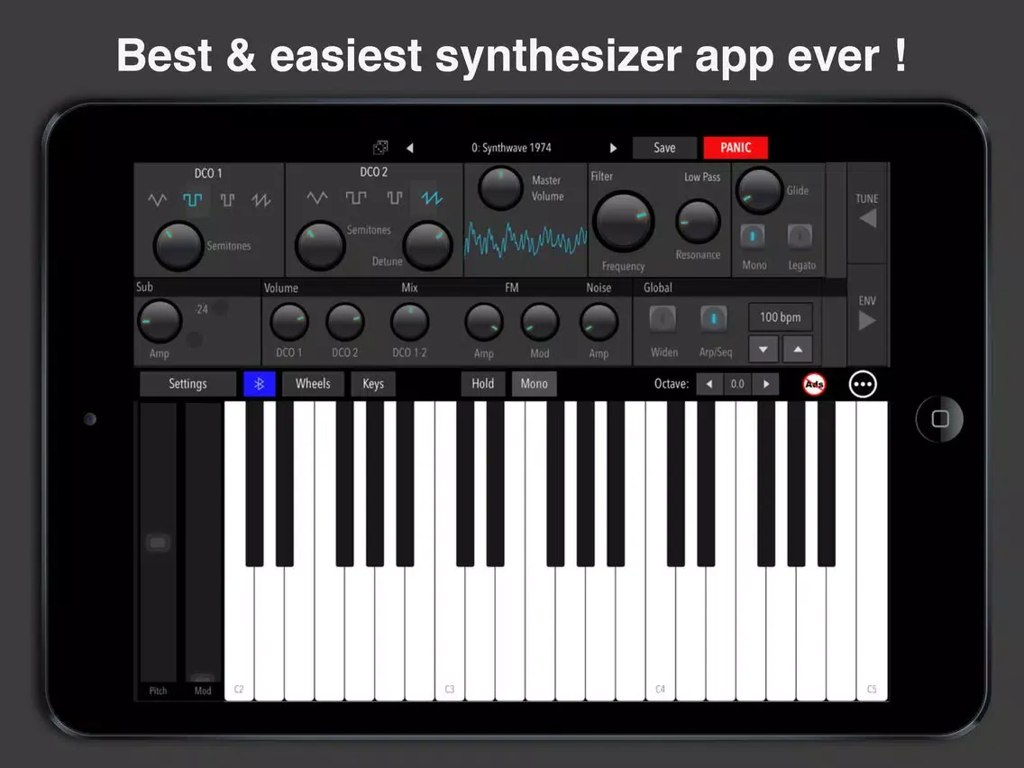 Simple Easy Piano Synthesizer iPad  स्क्रीनशॉट