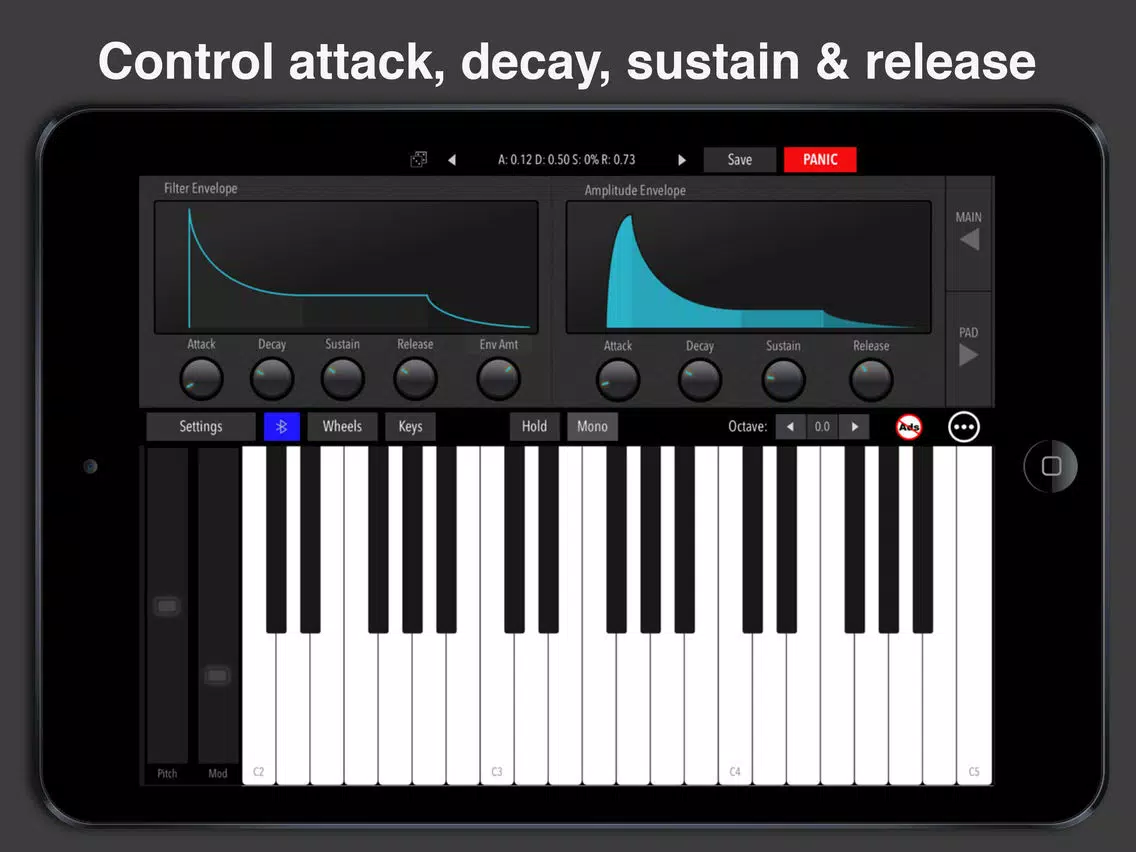 Simple Easy Piano Synthesizer iPad  स्क्रीनशॉट