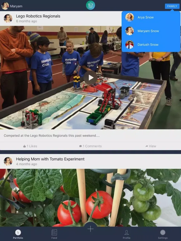 Screenshot di Learnly Homeschooling iPad 