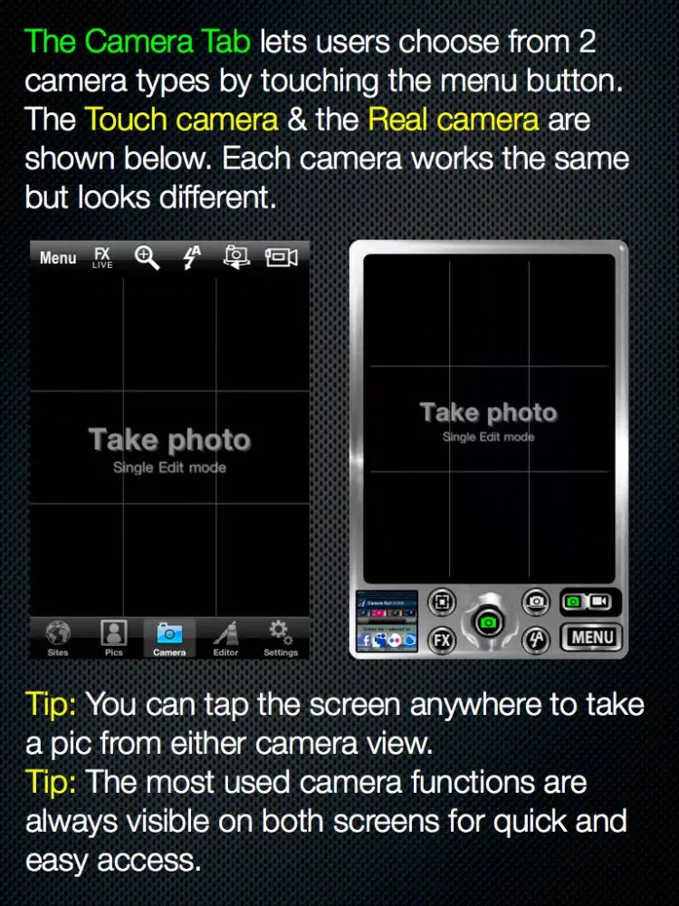 Zrzuty ekranu Quickpics Social Lite iPad 