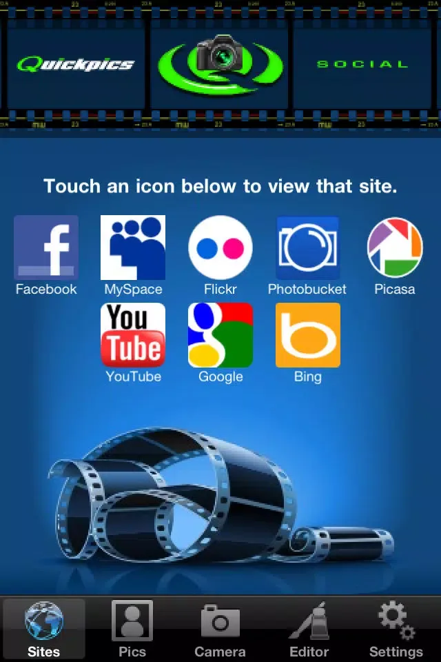 Zrzuty ekranu Quickpics Social Lite