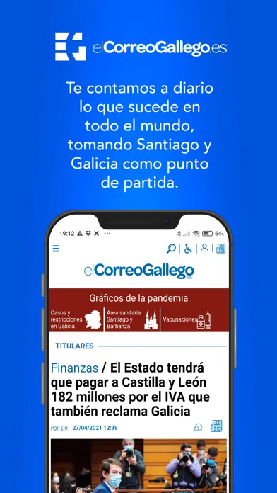 Screenshot di El Correo Gallego