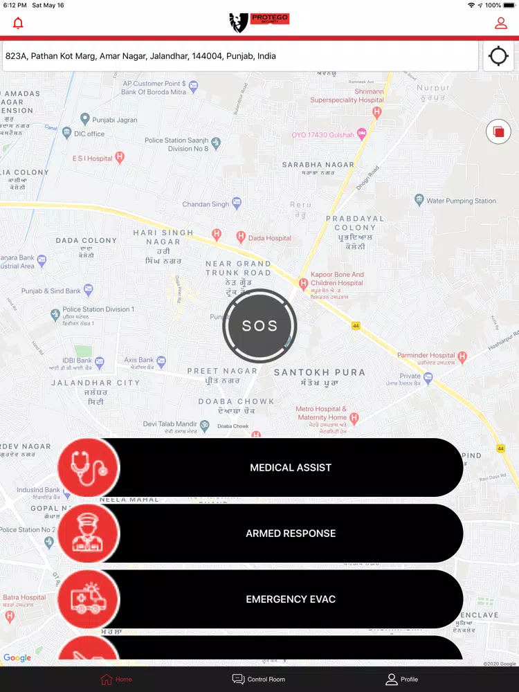 Protego Security iPad 应用截图
