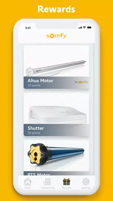 Somfy Rewards Pro应用截图