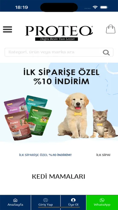 Ảnh chụp màn hình của Proteo Pet Food