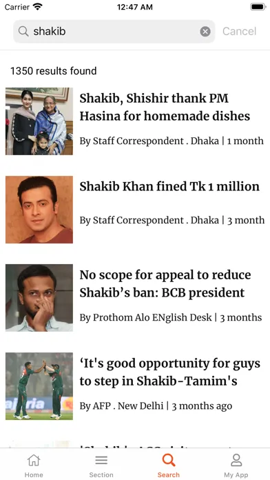 Tangkapan skrin English News - Prothom Alo