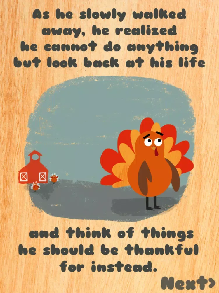 Tangkapan layar Thankful Turkey iPad 