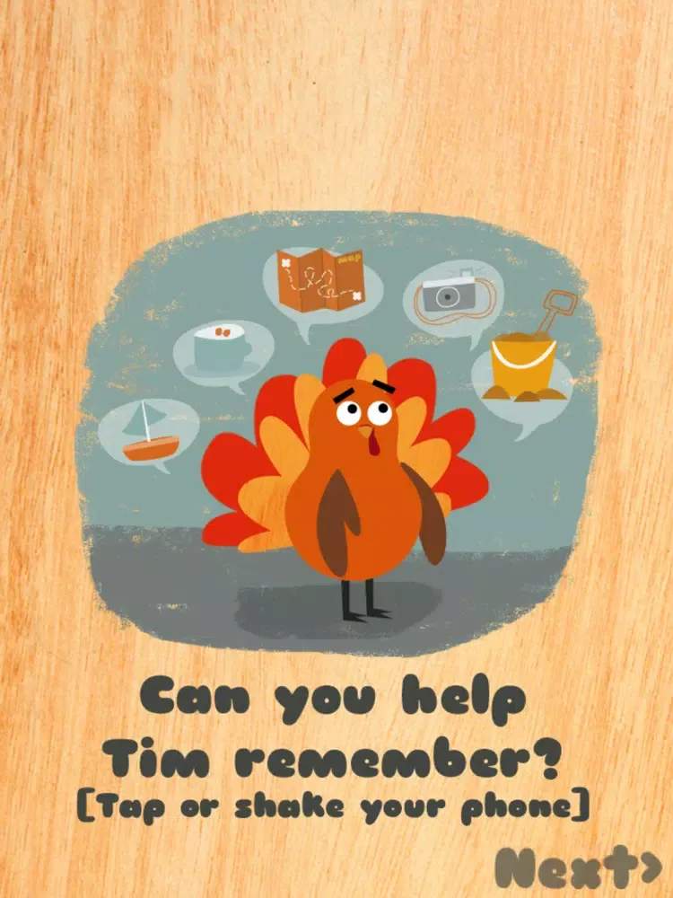 Tangkapan layar Thankful Turkey iPad 