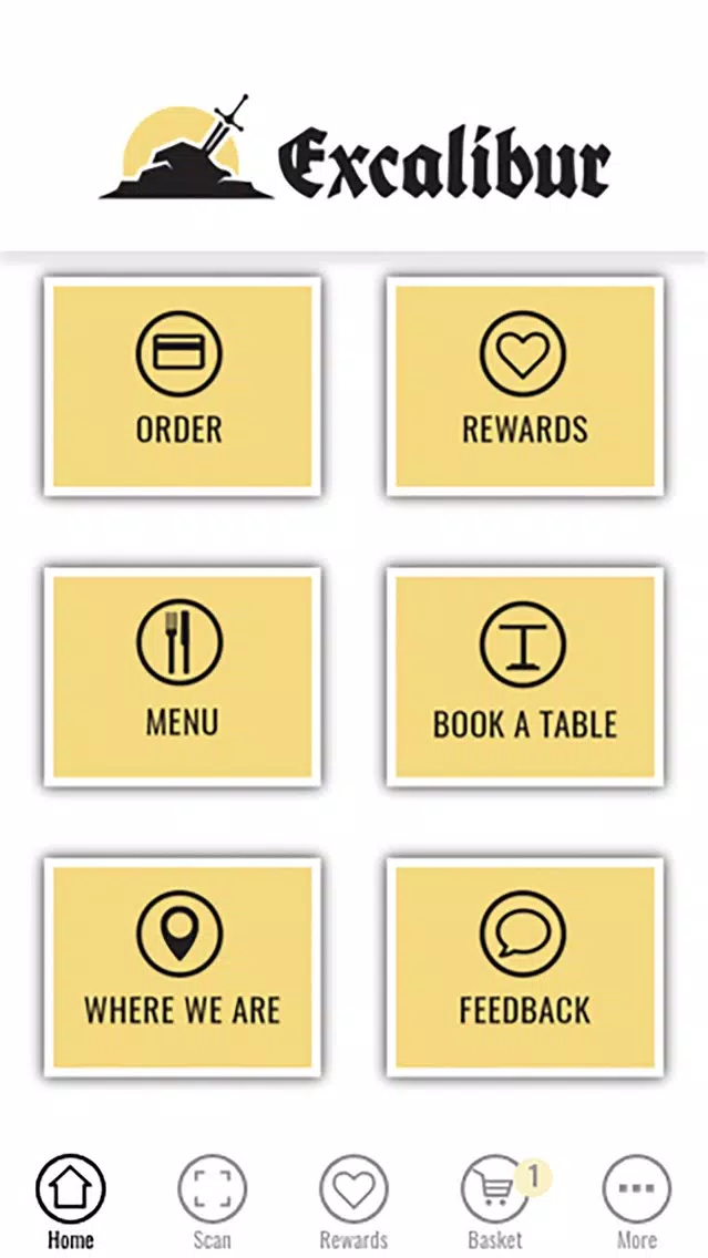 Excalibur Cafe应用截图