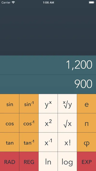 Calx: Stack calculator سکرین شاٹس