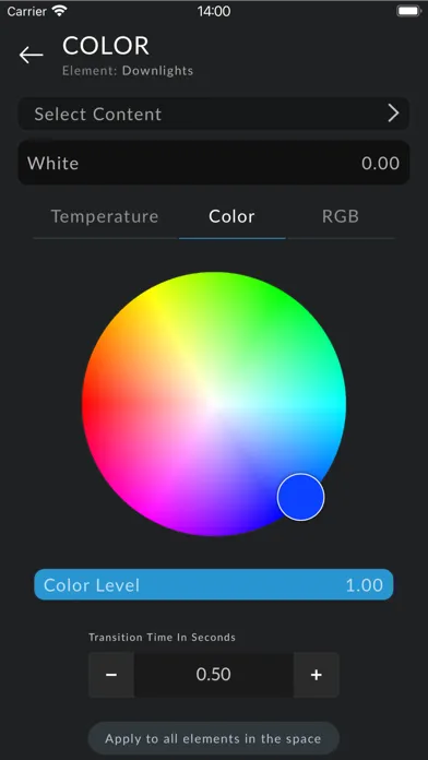 Captures d'écran de Spaces - Lighting Management