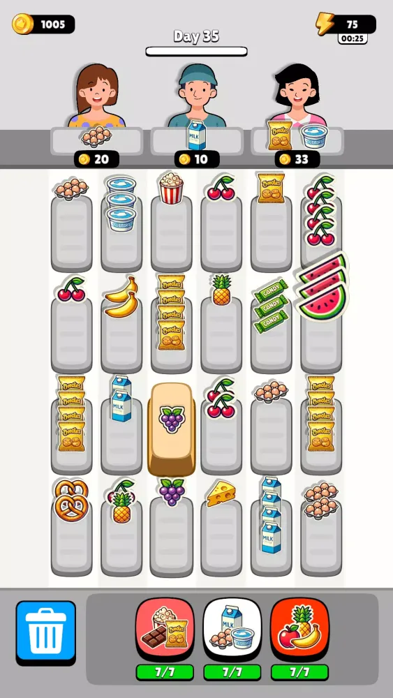 Capturas de tela do Cook Sort