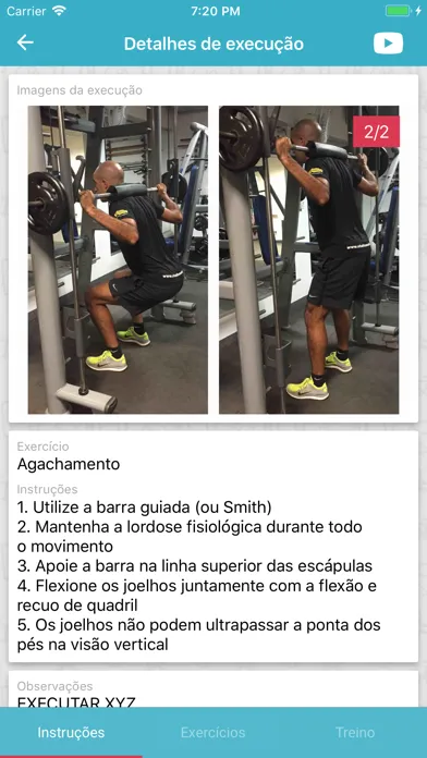Скриншоты Pro-Treino Aluno