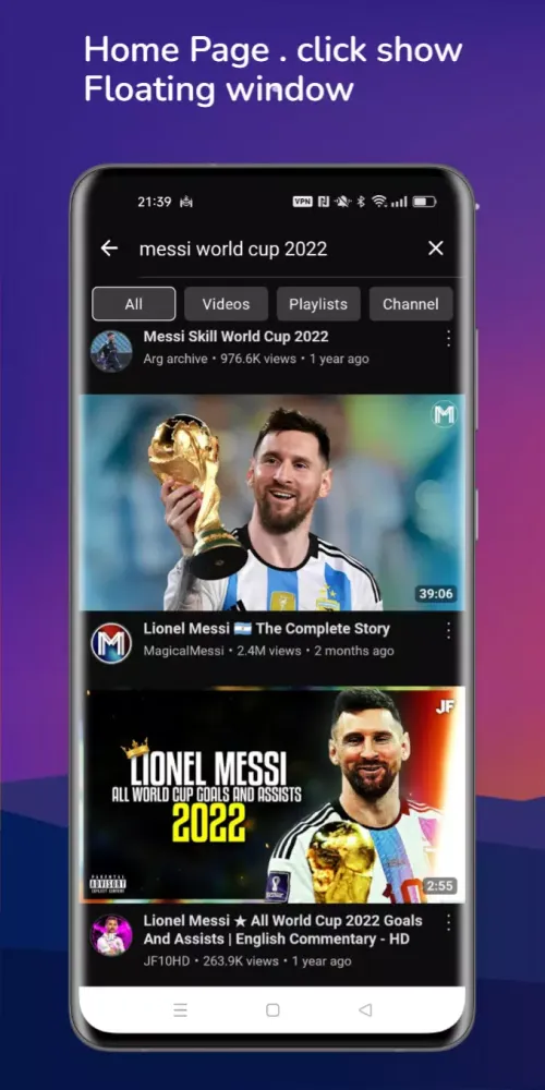 Capturas de tela do ProTube- Float Video Player