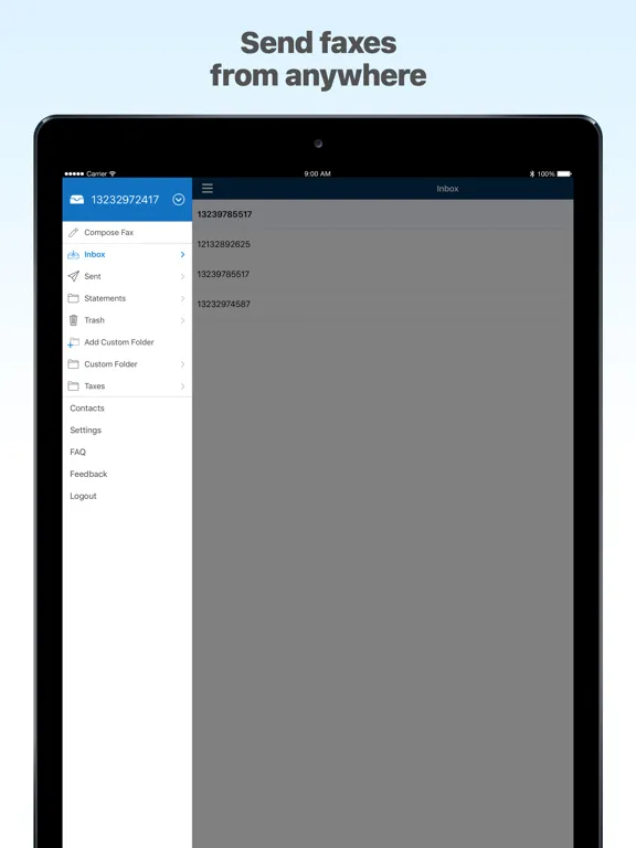 MyFax App–Send and Receive Fax iPad  Screenshots