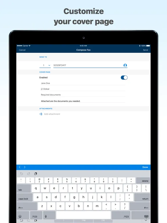 MyFax App–Send and Receive Fax iPad  Screenshots