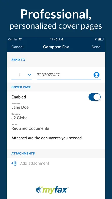 MyFax App–Send and Receive Fax Screenshots