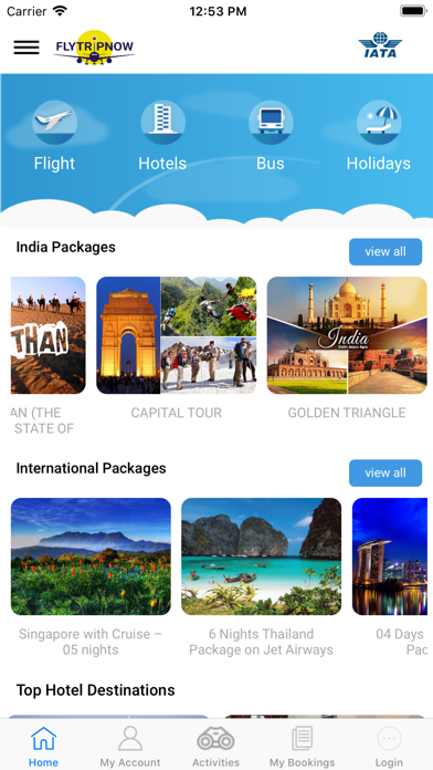ภาพหน้าจอของ FlyTripNow