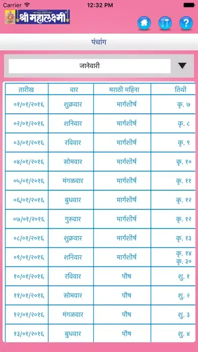 Ảnh chụp màn hình của Mahalaxmi Pro Dindarshika 2016