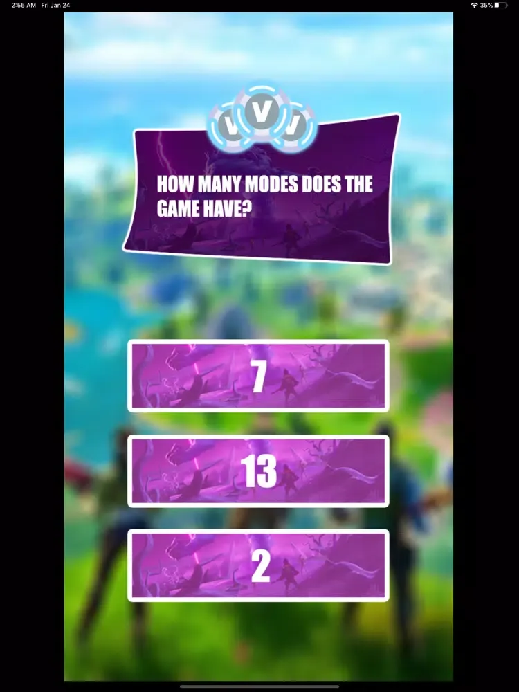 Pro Vbucks for Fortnite l Quiz iPad 應用截圖