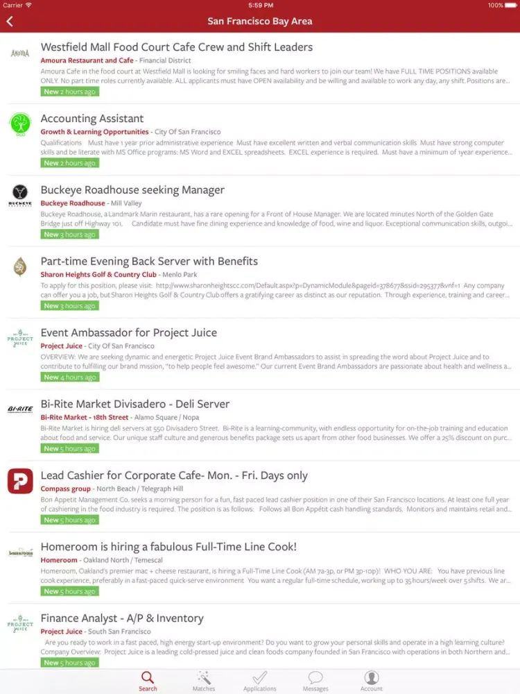 Скриншоты Proven Job Search iPad 