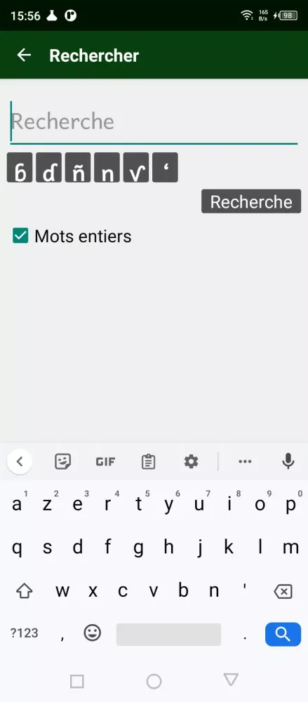 Captures d'écran de Fulfulde proverbes avec audio