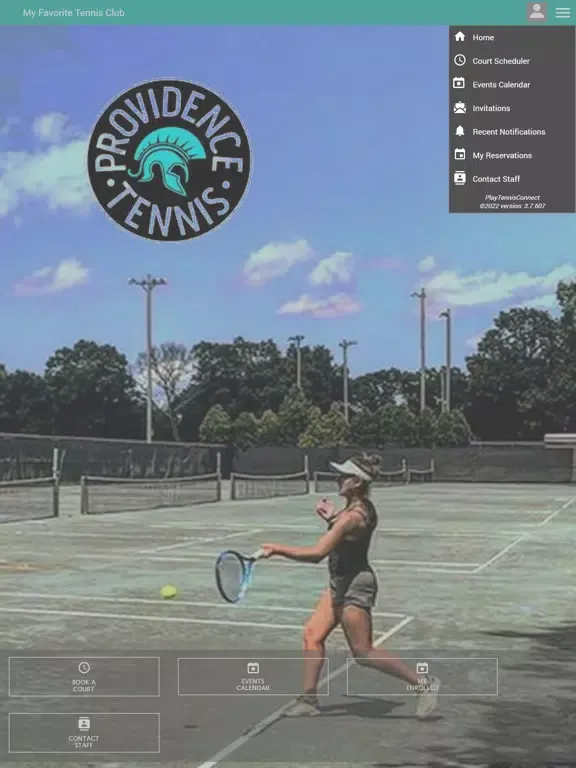 Ảnh chụp màn hình của Providence Tennis Academy iPad 