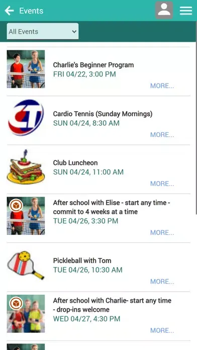 Ảnh chụp màn hình của Providence Tennis Academy