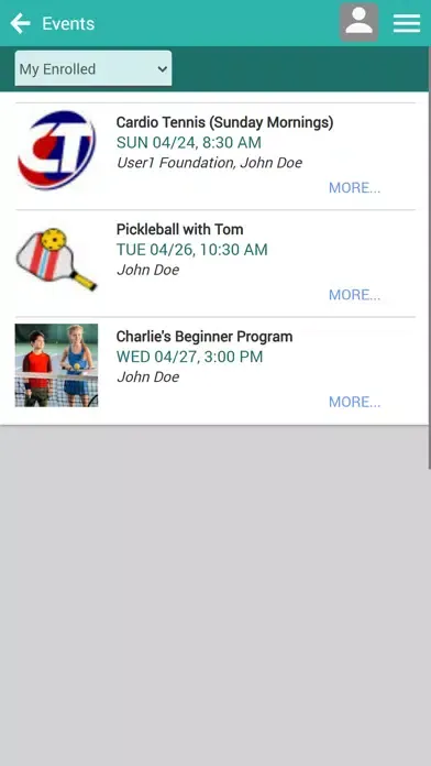 Ảnh chụp màn hình của Providence Tennis Academy