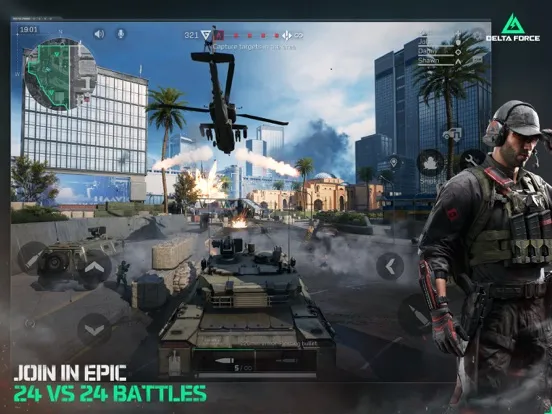 Ảnh chụp màn hình của Delta Force iPad 