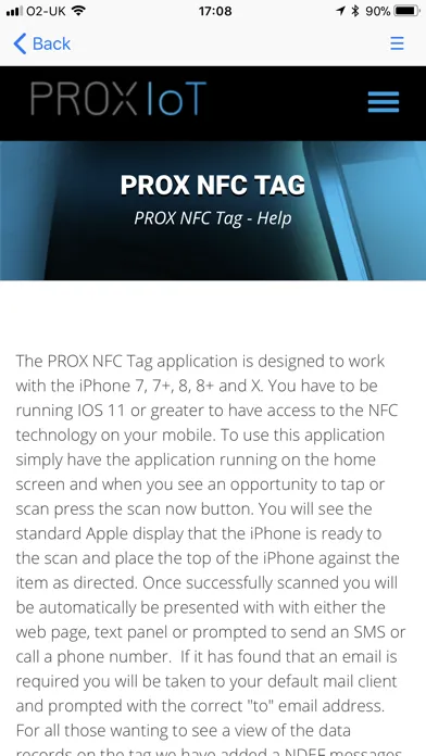 Скриншоты PROX NFC Tag