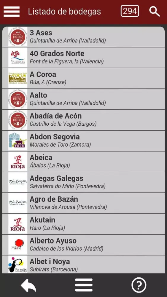 Bodegas de España Ekran Görüntüleri