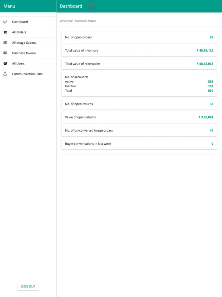 Bookz Admin App iPad 应用截图